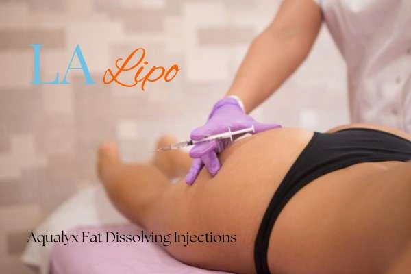 Woman having fat dissolving injections Selly Oak on thighs