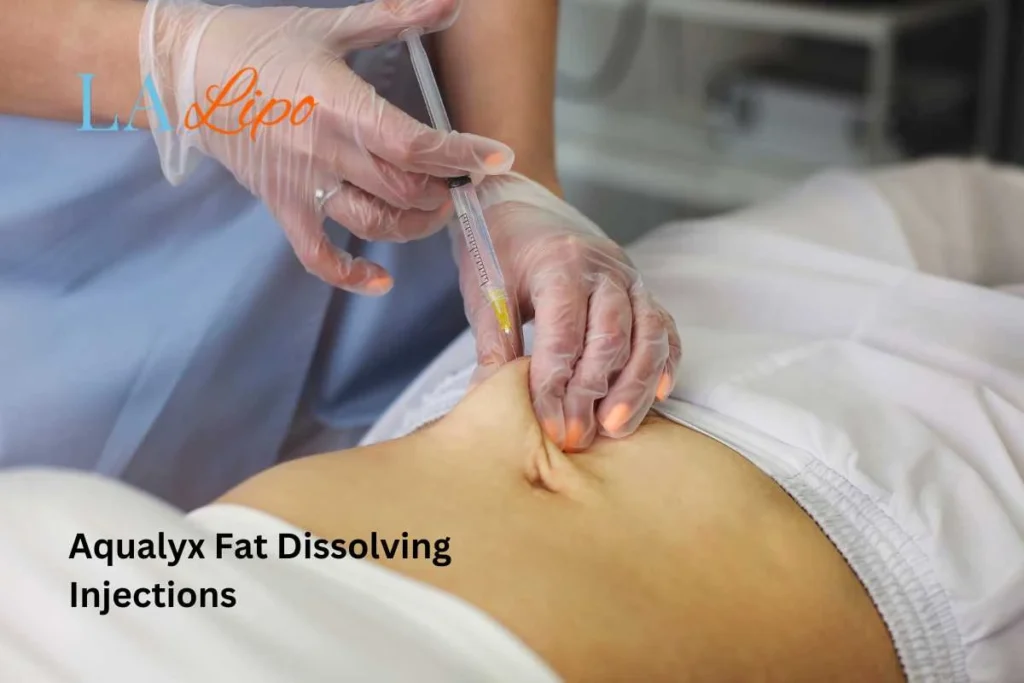 woman having fat dissolving injections Selly Oak in the stomach