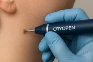 Person receiving skin tag removal Selly Oak