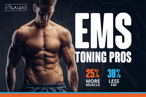 Image of man with sculpted stomach showing the fat loss and muscle gain of LA-EMS Body Sculpting Treatment Selly Oak